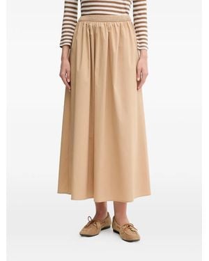 Ouí Elasticated Maxi Skirt - Natural