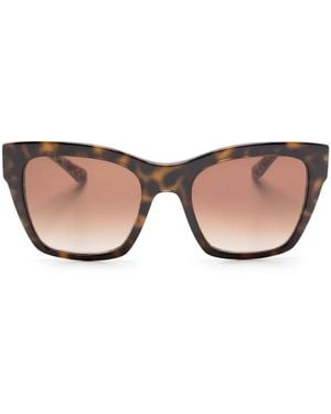 Dolce & Gabbana Print グラデーション スクエアサングラス - ナチュラル