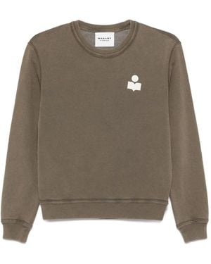 Isabel Marant Mike Logo-Detail Sweatshirt - Green