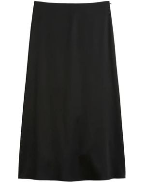 Marc O' Polo Flared Midi Skirt - Black