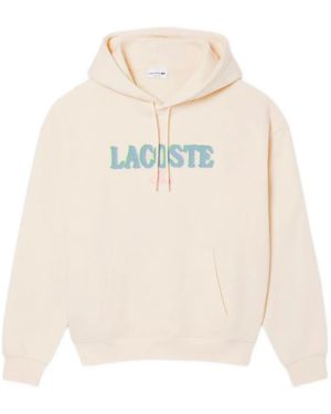 Lacoste Logo Hooded Sweatshirt - White