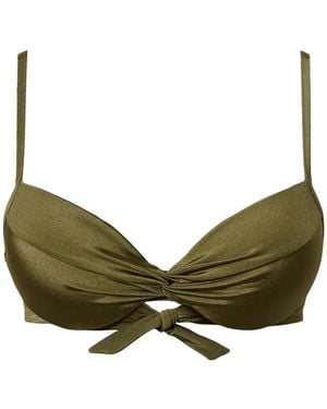 Twinset Top Bikini Con Ruches - Verde