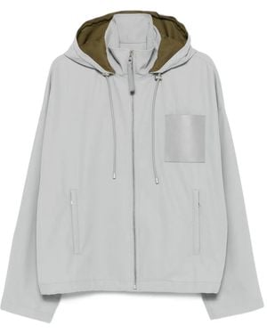 Loewe Hooded Cotton Jacket - Grey