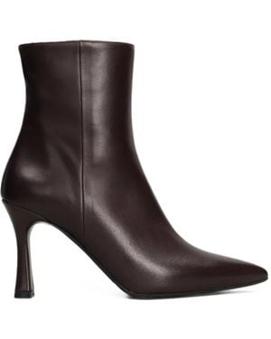 Evaluna Pointed-Toe Ankle Boots - Brown