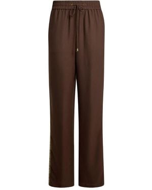 Etro Drawstring Wide-Leg Trousers - Brown
