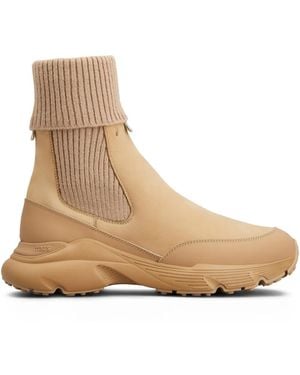 Tod's パネル スニーカー - ナチュラル