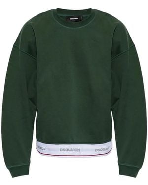 DSquared² Logo-Waistband Sweatshirt - Green