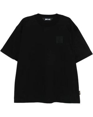 Just Cavalli Logo Patch T-Shirt - Black