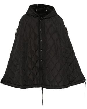 Taion Quilted Hooded Jacket - Black