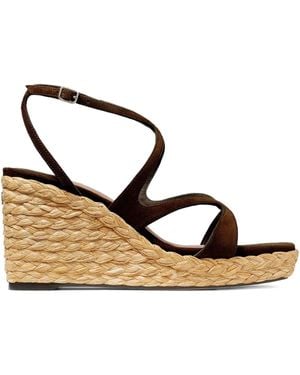 Jimmy Choo Ayla Plateau-Sandalen 85Mm - Mettallic