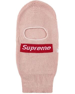 Supreme X New Era Box Logo Knitted Balaclava - Pink