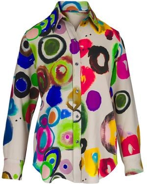 Libertine Jh Gouache Patterned Shirt - Natural