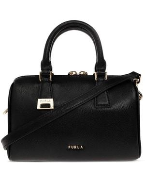 Furla Olivia Leather Tote Bag - Black