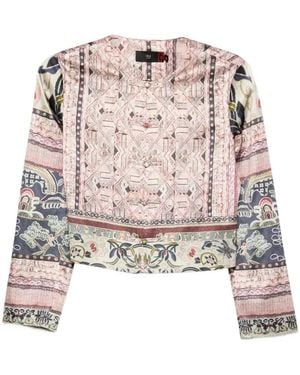 Hui Milano Camisa Con Detalle Floral - Blanco