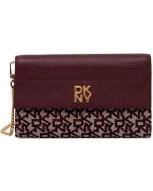 DKNY Portafoglio Bicolore - Viola