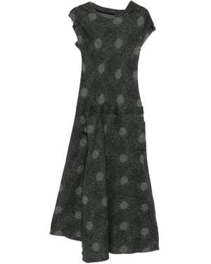 Yohji Yamamoto Polka-Dot Dress - Grey