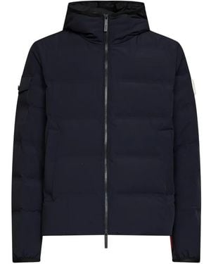 AFTER LABEL Pinzolo Wattierte Kapuzenjacke - Blau
