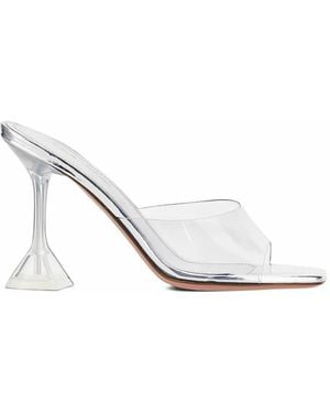 AMINA MUADDI Lupita Glass Slipper 95 Transparent Pvc - White