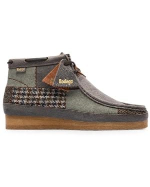 Clarks Wallabee Boot Patchwork Desert Boots - Brown