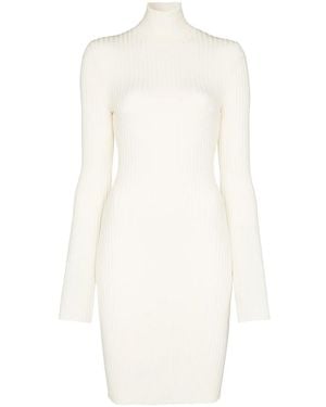 Wolford Robe Courte Nervurée - Blanc