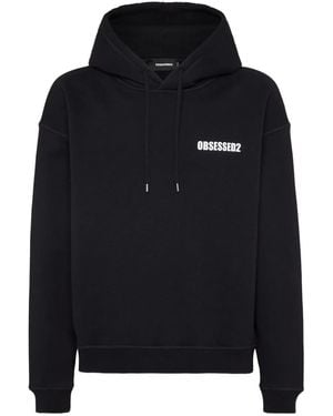 DSquared² Hoodie À Patch Logo - Noir