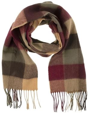 Barbour Tattersall Check Scarf - Natural