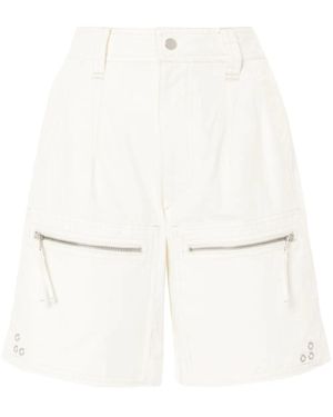 Isabel Marant Kynan Cotton Shorts - White