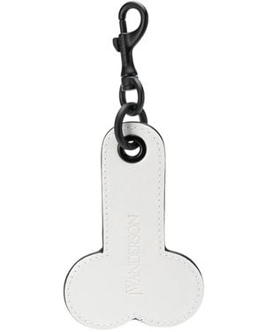 JW Anderson Phallic Keyring - White