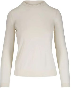 Lafayette 148 New York Cloud Collection Kaschmirpullover - Weiß