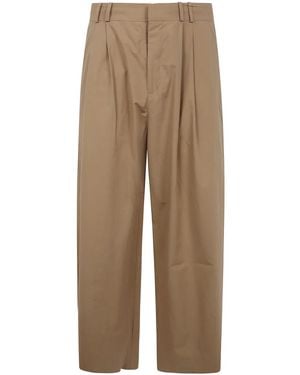 Studio Nicholson Cotton Trousers - Natural