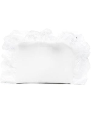 Simone Rocha Clutch Con Ruches - Bianco