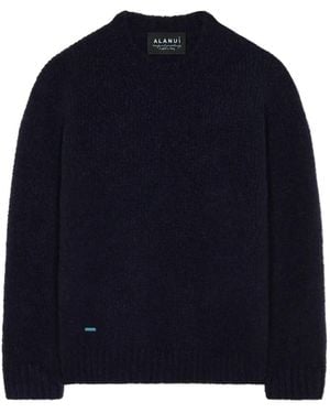 Alanui Geborstelde Trui Met Ronde Hals - Blauw