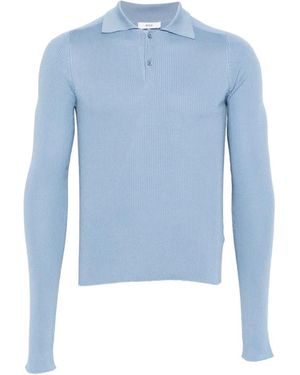 Rier Long-Sleeve Polo Shirt - Blue
