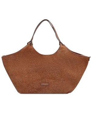 Gianni Chiarini Suede Tote Bag - Brown