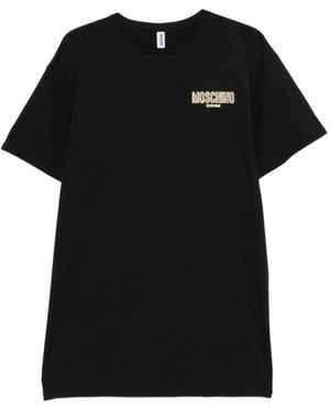 Moschino Logo-Print T-Shirt - Black