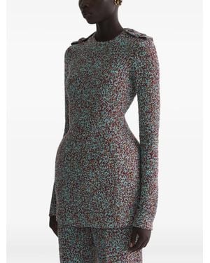 Mugler Hourglass Mini Dress - Black