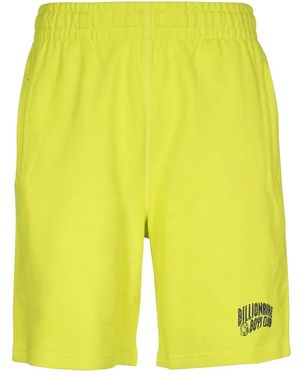 BBCICECREAM Elastic-Waistband Logo Track Shorts - Yellow