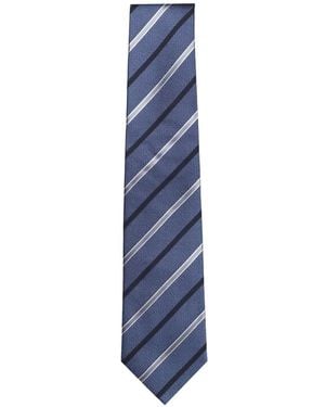 Isaia Corbata A Rayas - Azul