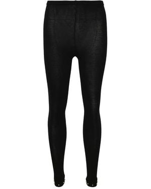 Noir Kei Ninomiya Elasticated-Waist Leggings - Black