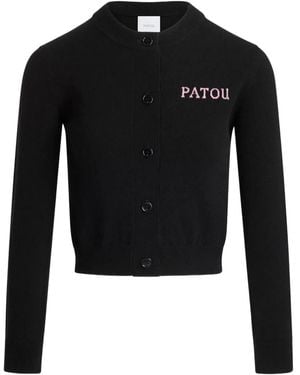 Patou Intarsia Vest - Zwart