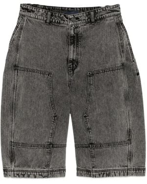 Juun.J Short En Jean À Double Panneau - Gray