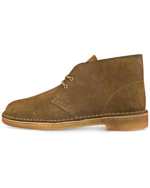 Clarks Lace-Fastening Desert Boots - Brown