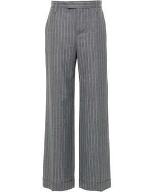 Brunello Cucinelli Striped Tailored Trousers - Grey