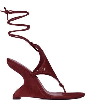 Jeffrey Campbell Pachouli Suede Sandals - Red