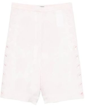 Sandro Lace-Trim Shorts - White