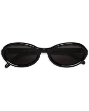 Retrosuperfuture Ovale Cherry Sonnenbrille - Schwarz