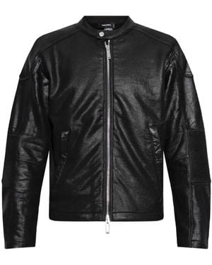 DSquared² Zip-Up Bomber Jacket - Black