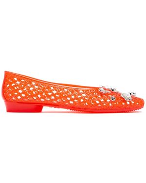 HEAVENLY JELLY Vice Ballet Flats - Red