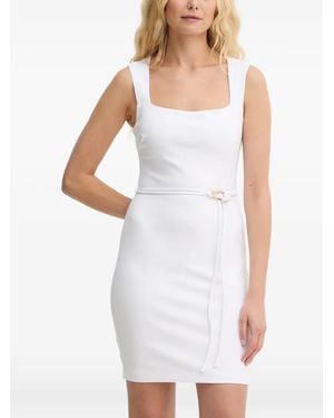 Guess Belted Mini Dress - White