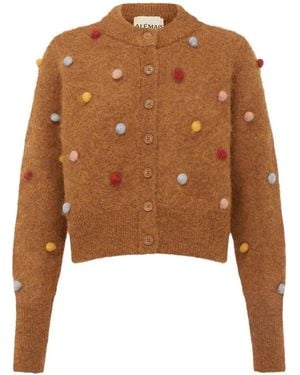 ALÉMAIS Elia Vest Met Pompon - Bruin